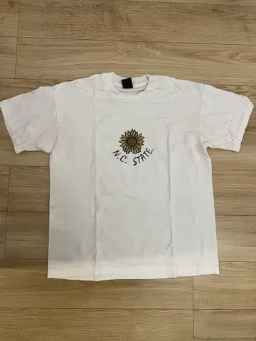 90s sunflower 티셔츠 플라워 티셔츠 구제 의류