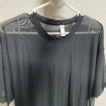 American apparel 시스루 블랙 반팔 티셔츠