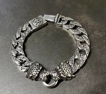 VINTAGE 빈티지 더블 팬서 실버 팔찌 키헤이