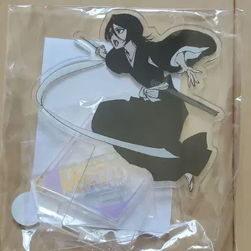 익명 배송 / 쿠치키 루키아 금박 아크릴 스탠드 BLEACH WORLD