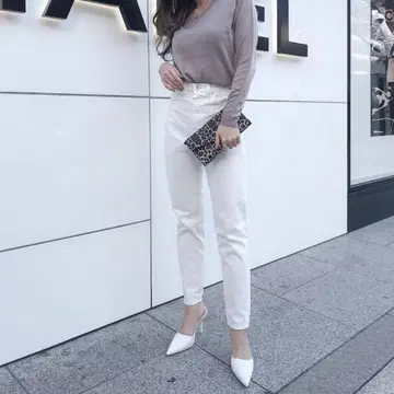 GYDA BACK 레이스업 페그 탑 데님
