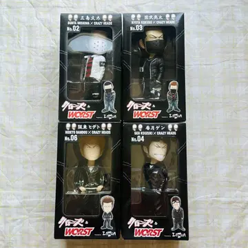 미사용 크로우즈 크레이지헤즈 무장전선 4체 세트