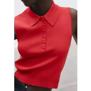 [미사용 새상품] zara 슬리브리스 니트 상의 M