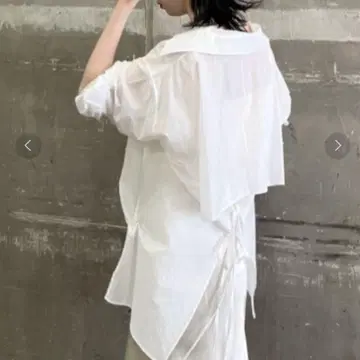 FRAY I.D 백 오픈 시어 셔츠 여성용