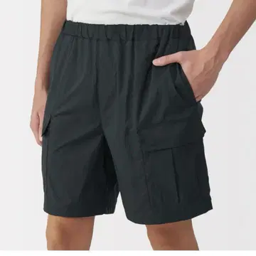 MUJILABO MUJI 발수 나일론 카고 숏팬츠 올리브