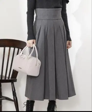 JILLSTUART 그레이 A라인 롱 스커트 4 지안나 스커트