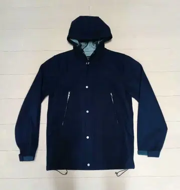 쉽스 고어 윈드스토퍼 네이비 울 혼방 자켓 후드 부착