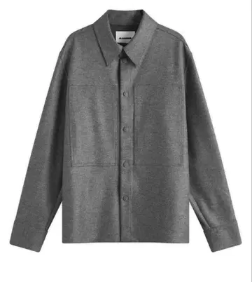 jil sander 멜톤 울 오버 셔츠 48