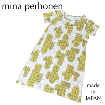 mina perhonen 미나 페르호넨 사보텐 패턴 반팔 원피스
