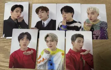BTS W 회원 계속 혜택 양면 트레이딩 카드 세트