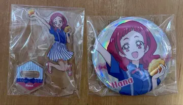 HUG! 프리큐어 loppi 캔뱃지 아크릴 스탠드 노노 하나 로손 에