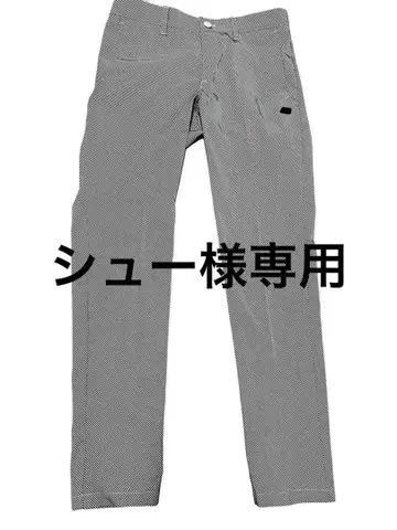 NB 그레이 스트라이프 골프 팬츠