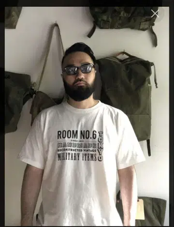 ROOM NO.6 military 티셔츠 4매 SET