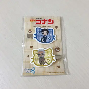 명탐정 코난 아크릴 헤어 클립 2세트