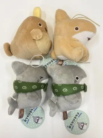 외출하는 아기 상어 도시의 친구들 보이스 마스코트 봉제인형 풀세트 3