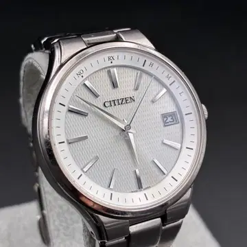CITIZEN 시티즌 전파 솔라 화이트 다이얼 H110-T018360