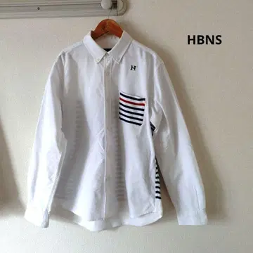 HBNS 화이트 보더 셔츠 L 사이즈