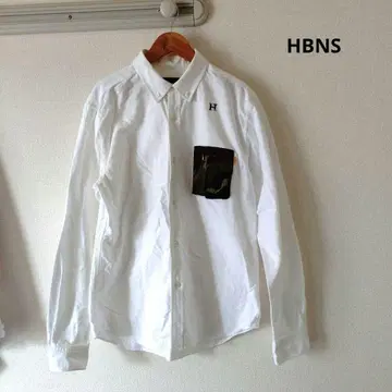 HBNS 하바노스 화이트 셔츠 카모플라쥬 L 사이즈