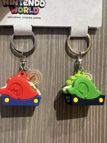 USJ 한정 마리오 루이지 팬케이크 샌드 키체인 세트