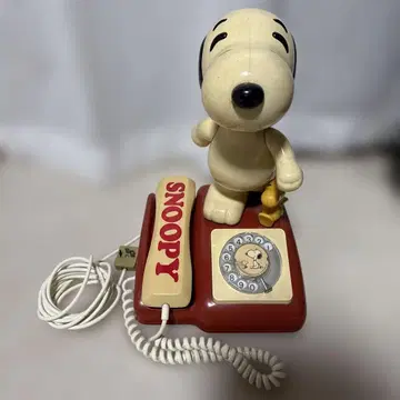 스누피 쇼와 레트로 전화기 인테리어 TOMY