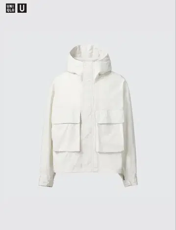 UNIQLO 유틸리티 후디드 자켓 화이트