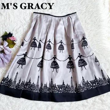 M'S GRACY 엠즈 그레이시 밤의 거리 댄스 플레어 스커트 A라인