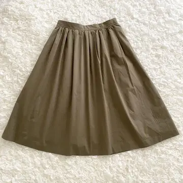 Ballsey 보르지 개더 스커트 카키 투모로우랜드
