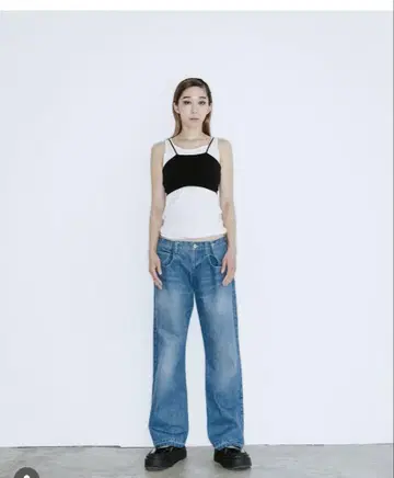 akio AO-73 low-rise denim pants
