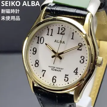 미사용 SEIKO ALBA 내자성 시계 쿼츠 배터리 교환 손목시계