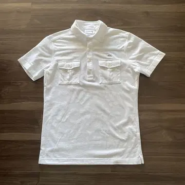LACOSTE 화이트 피케 셔츠