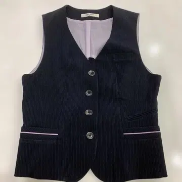 세로리 네이비 스트라이프 베스트