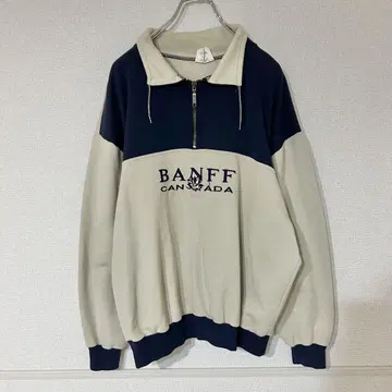 90s 하프 지퍼 맨투맨 트레이닝복 구제 의류 L