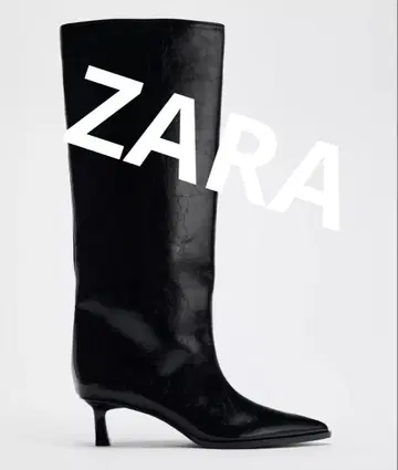 [미사용 새상품] ZARA 큐툰 힐 부츠