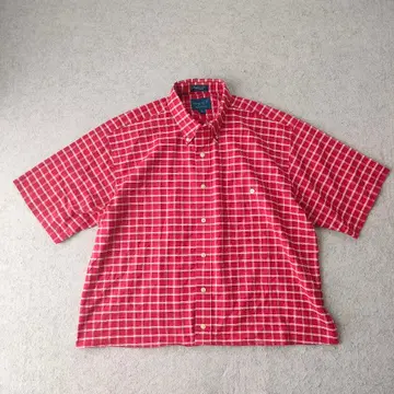 TOWN CRAFT 체크 셔츠 숏 기장 박스 실루엣 h