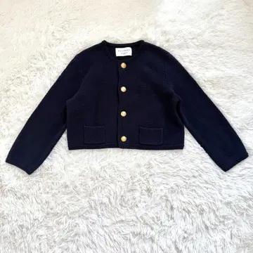 23SS MACPHEE 하프 밀라노 리브 크롭 가디건