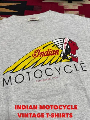 VINTAGE INDIAN MOTOCYCLE T-SHIRTS