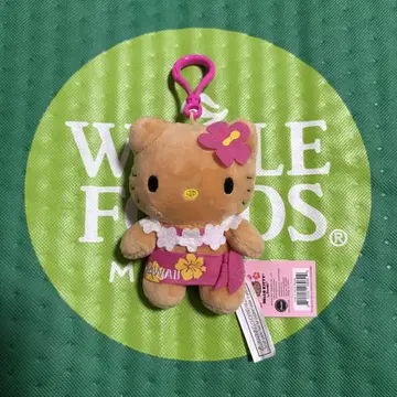 햇볕에 탄 키티 하와이 히비스커스 키링