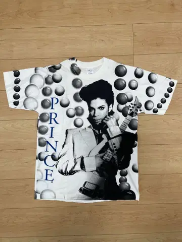 Prince 프린스 1991년 빈티지 티셔츠 구제 의류 올 패턴 L