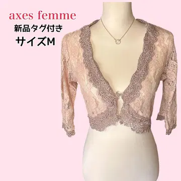 axes femme 택 포함 새상품 레이스 볼레로 가디건 M 7부 소매