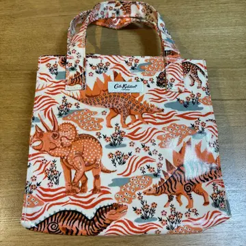 새상품급 Cath Kidston 공룡 패턴 토트백 레어