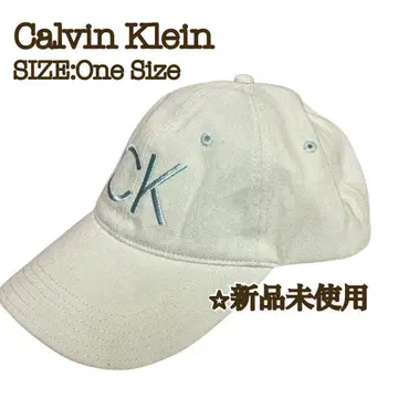 [새상품] Calvin Klein 캡 데님 원단 라이트 블루 CK