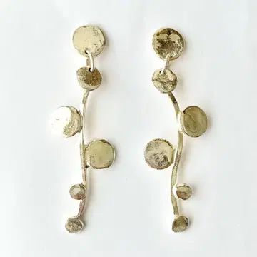 [상태 좋음] CECILE ET JEANNE 실버 드롭 귀걸이