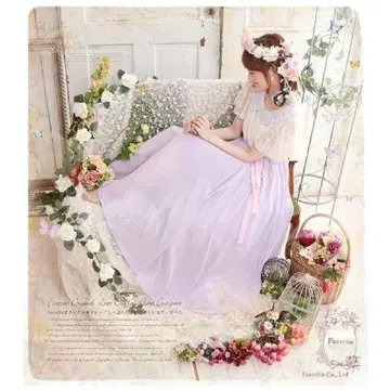 Favorite 페이버릿 라푼젤풍 쉬폰 롱 원피스