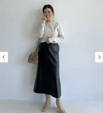 인조 모피 파우치 백