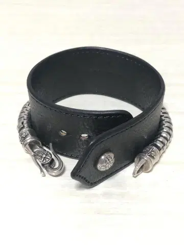 SHAMBALLA 샹발라 실버 925 가죽 팔찌 20.5cm