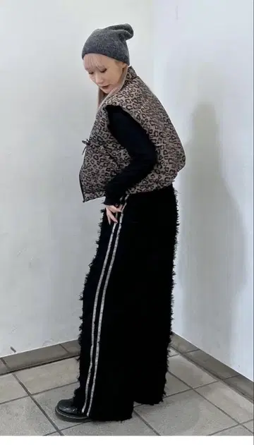 미사용 새상품 w closet 라인 자카드 팬츠