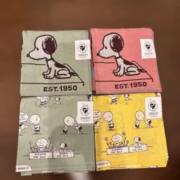 스누피 손수건 세트