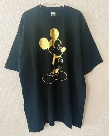 Disney 90년대 USA 제작 골드 미키마우스 티셔츠