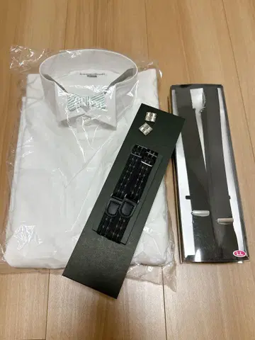 결혼식 신랑 포멀 셔츠 서스펜더 커프스 암밴드