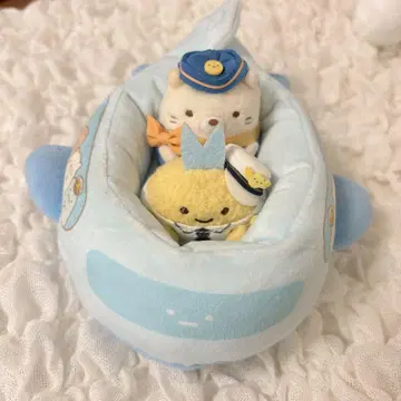 스미코구라시 손바닥 봉제 인형 아지후라이 꼬리 고양이 케이큐 비행기